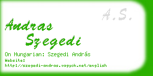 andras szegedi business card